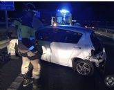 Dos heridos en un accidente de tráfico en Alhama de Murcia