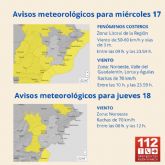 Meteorologa mantiene sus avisos por fenmenos costeros y viento para hoy y manana