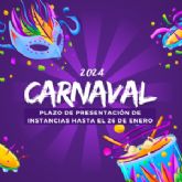 Abierta la convocatoria para participar en el espectacular 'Carnaval 2024' de Mazarrn