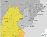 Actualizacin: La Agencia Estatal de Meteorologa informa de fenmenos adversos de nivel amarillo en la Regin de Murcia