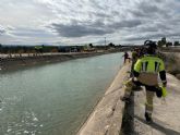 Servicios de emergencia retiran del Canal del Trasvase Tajo-Segura un vehículo sin ocupantes en Fortuna