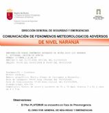 Aviso naranja por fenmenos costeros el domingo