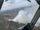 Estabilizado el incendio forestal de Murcia