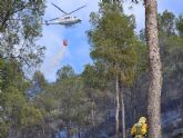 Incendio forestal declarado junto a San Jos de la Montana (Murcia)