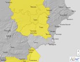 Meteorologa emite aviso amarillo por tormentas para manana por la tarde y noche en el Noroeste, Altiplano y Vega del Segura