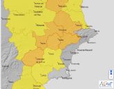 Meteorologa actualiza aviso de nivel naranja por lluvias de hasta 30 mm por hora en Altiplano y Noroeste