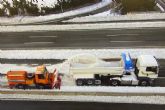 Transportes extiende el operativo invernal activado ante las alertas por nevadas