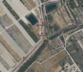 Incendio de canas y tarays en Sangonera la Verde, Murcia