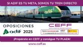 CEFF, la mejor ayuda para conseguir plaza en las Oposiciones Adif 2025
