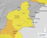 Actualizacin de los fenmenos adversos de nivel amarillo para manana cinco de marzo en la Regin de Murcia