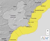 La Agencia Estatal de Meteorologa emite boletn de fenmenos costeros adversos de nivel amarillo en la Regin de Murcia