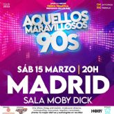 Vuelve la magia de los 90, la sala Moby Dick celebra una noche retro de nostalgia y temazos
