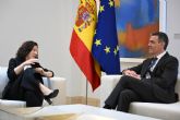 Pedro Snchez se rene con la vicepresidenta europea de Derechos Sociales, Roxana Mnzatu