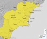 AEMET emite aviso de nivel AMARILLO por lluvias y tormentas en la Regin de Murcia, para manana 15 de mayo