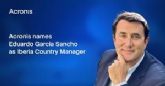 Acronis nombra a Eduardo Garc�a Sancho como Country Manager para Iberia