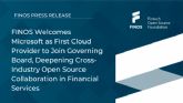 FINOS da la bienvenida a Microsoft como el primer proveedor de nube en unirse a la junta directiva