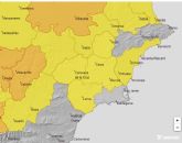 Meteorologa actualiza aviso de fenmenos adversos de nivel amarillo para manana 12 de agosto, por aumento de temperaturas y tormentas en la Regin de Murcia