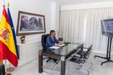 Pedro Snchez participa en la reunin virtual de la Coalicin de Voluntarios para Ucrania