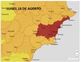 La AEMET activa avisos por altas temperaturas y tormentas en la Región de Murcia para hoy lunes y mañana martes La AEMET activa avisos por altas temperaturas y tormentas en la Región de Murcia para hoy lunes y mañana martes