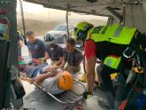 Rescatan a una senderista herida en guilas