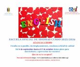 La Escuela Oficial de Idiomas mantiene abierta la matrícula en Alhama de Murcia hasta el 17 de octubre La Escuela Oficial de Idiomas mantiene abierta la matrícula en Alhama de Murcia hasta el 17 de octubre