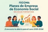 FECOMA impulsa la Economa Social en la Formacin Profesional con su proyecto de Planes de Empresa