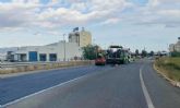 La Direccin General de Carreteras arregla los deterioros provocados en la calzada de la Circunvalacin Norte de Totana RM-502 en los ltimos aos