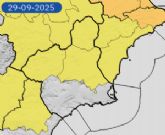 La Agencia Estatal de Meteorologa emite boletn por fenmenos adversos de nivel amarillo por lluvia y tormenta en la Regin de Murcia
