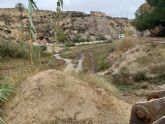 Continan las actuaciones de conservacin y mantenimiento del cauce del Ro Mula a su paso por Los Banos