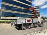 Top Courier refuerza la eficiencia y seguridad en la construcci�n de Madrid con su flota de camiones gr�a