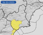 Aviso amarillo por lluvias y tormentas para el prximo domingo da 26 de octubre