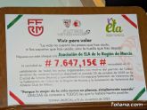 Totana se vuelca con la ELA y entrega un cheque de 7.647,15 euros tras un histórico partido benéfico - 1