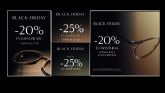 OPTICA2OOO celebra el Black Friday con descuentos de hasta el 25% en gafas, lentillas y audfonos