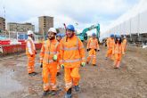 scar Puente visita las obras que Dragados lleva a cabo para conectar Londres con Birmingham por tren en 49 minutos