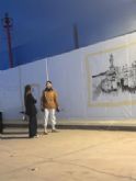 Mazarrn rinde homenaje a la historia de sus pescadores con un mural artstico de gran formato en el puerto pesquero