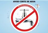 Corte de agua mañana en El Paretón-Cantareros, El Raiguero y el polígono industrial por trabajos de la MCT Corte de agua mañana en El Paretón-Cantareros, El Raiguero y el polígono industrial por trabajos de la MCT