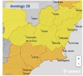 Alhama de Murcia activa la fase de preemergencia ante la alerta naranja por lluvias