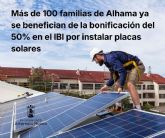 M�s de 100 familias de Alhama ya se benefician de la bonificaci�n del 50% en el IBI por instalar placas solares