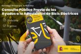 Transportes abre la consulta pública previa sobre las ayudas a la compra de bicicletas eléctricas