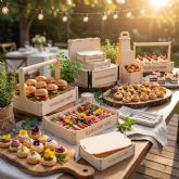 Montaje r�pido y ahorro log�stico con las cajas para catering y eventos desmontables de Sincla