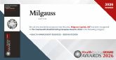 La andorrana Milgauss Capital, ASF recibe en Londres el prestigioso galard�n a la Mejor Gesti�n de Patrimonios de la pen�nsula ib�rica