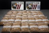 Policía Local de Cartagena interviene 20 kilos de picadura de tabaco