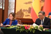Espa�a y China firman tres acuerdos para reforzar su cooperaci�n econ�mica y abrir nuevas oportunidades comerciales