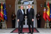 Pedro Sánchez pone en valor las buenas relaciones entre España y Portugal en su primer encuentro con el presidente de la República Portuguesa