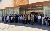Minuto de silencio por el fallecimiento de José Ballesta, alcalde de Murcia