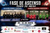 Cartagena acoge este fin de semana el campeonato nacional de tenis de mesa con equipos de toda España