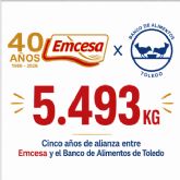 Emcesa y el Banco de Alimentos de Toledo cumplen 5 anos de alianza