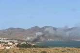 Controlado el incendio declarado en el Palmeral de San Gin�s pero pendientes de las circunstancias del viento