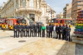 Los bomberos de Cartagena incorporan 7 nuevos mandos, dos camiones y un dron de apoyo para sus operaciones