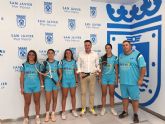 El equipo cadete femenino del club de tenis San Javier, disputa esta semana el Campeonato de Espana